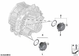 Elektromotoren 7DCT300 diagram for BMW X1L F49 LCI X1 25Li