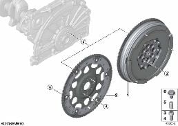 FLYWHEEL diagram for BMW 2 Series G42 220d