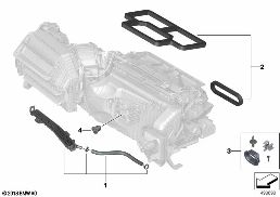 HOUSING PARTS, HEATER AND AIR CONDIT. diagram for BMW 3 Series G21 Touring 320d