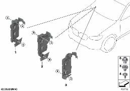 HOLDER FOR BODY DOMAIN CONTROLLER BDC diagram for BMW X3 G08 30iX