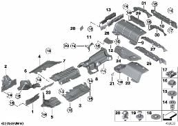 HEAT INSULATION diagram for BMW 4 Series F32 428i