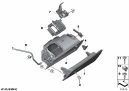 GLOVE BOX diagram for BMW X6 M F96 X6 M