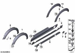COVER DOOR SILL / WHEEL ARCH