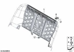 SEAT, REAR, SEAT FRAME, BASE SEAT diagram for BMW 3 Series G28 Sedan 320Li