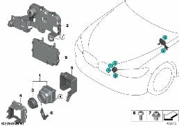 NIGHT VISION CAMERA diagram for BMW 7 Series G12 740LdX