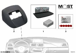 BMW HEAD-UP SCREEN F.BUILT-IN NAVIGATION diagram for BMW 2 Series F45 Active Tourer LCI 218d