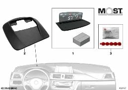 BMW HEAD-UP SCREEN F.BUILT-IN NAVIGATION diagram for BMW X2 F39 18d