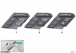 OPERATING UNIT SEAT FUNCTIONS DRIV.SIDE diagram for BMW X7 G07 40dX