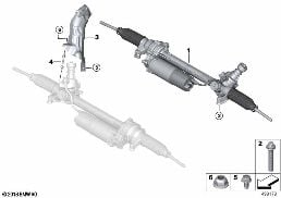 ELECTRICAL STEERING diagram for BMW X3 G01 30eX