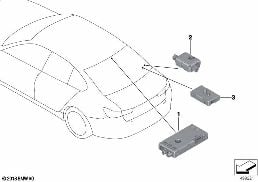 SEP.CMPT DIVERSITY ANTENNA AMPLIFIER diagram for BMW 3 Series G20 Sedan LCI 320i 1.6
