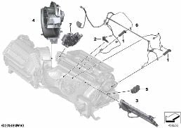 ELECTRIC PARTS FOR HEATER AND A/C UNIT diagram for BMW 3 Series G21 Touring 320d