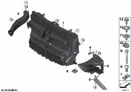 AIR DUCTS diagram for BMW 2 Series F45 Active Tourer LCI 216d