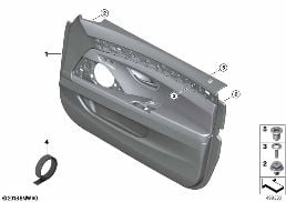Revestimiento puerta del. diagram for BMW 5 Series F10 LCI 530d