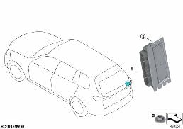 Hinterachsgetriebe Steuergerät diagram for BMW X7 G07 40dX