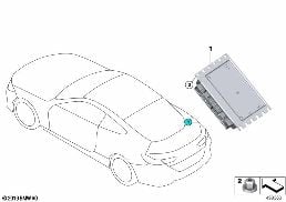 REAR AXLE DIFFERENTIAL CONTROL UNIT diagram for BMW 8 Series G14 Convertible 840dX