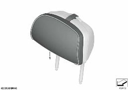 Individueel comfortkussen hoofdsteun diagram for BMW X5 G05 40iX