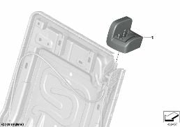 Individual stoellijsten achter 3 Rij diagram for BMW X5 G05 40iX