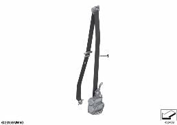 Individual veiligheidsgordel voor diagram for BMW X5 G05 40iX