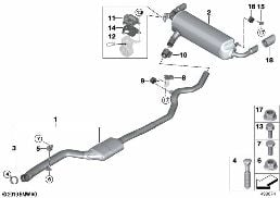 EXHAUST SYSTEM, REAR