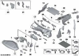 SOUND INSULATING FRONT diagram for BMW 4 Series F32 428i