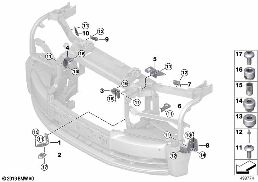 Sostegno per struttura diagram for BMW Rolls-Royce Phantom RR11 Phantom