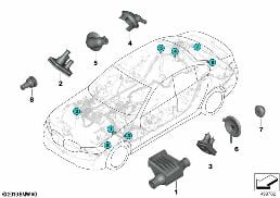 VARIOUS GROMMETS / SEALS diagram for BMW 3 Series G20 Sedan LCI 320d