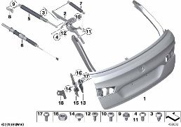 TRUNK LID diagram for BMW 5 Series F11 LCI M550dX