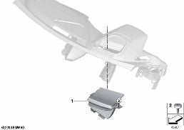 HEAD-UP DISPLAY diagram for BMW 2 Series F44 Gran Coupé 220i