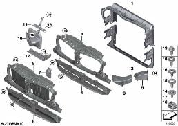 AIR DUCTS diagram for BMW X3 G01 30i