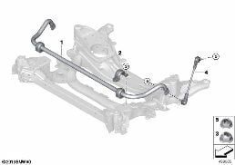 Stabilisator voor diagram for BMW 3 Series G28 Sedan LCI 320Li