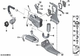 AUXILIARY HEATING diagram for BMW X3 G01 20i