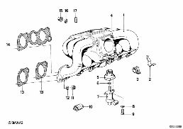 Dispositif d'admission diagram for BMW 5 Series E28 520i