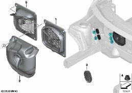 OUTSIDE AIR DUCT WITH WATER SEPARATOR diagram for BMW 2 Series F44 Gran Coupé 220iX