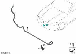 Sist.limpiafaros cámara visión nocturna diagram for BMW 7 Series G12 LCI 730LdX