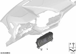 INSTRUMENT CLUSTER, BASE diagram for BMW 2 Series F44 Gran Coupé 220i