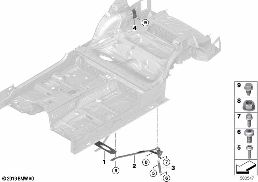 Vzpěry zadní stavba diagram for BMW 2 Series F87 M2 M2