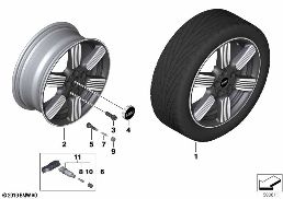 MINI LA WHEEL 60 YEARS SPOKE 525 - 17 