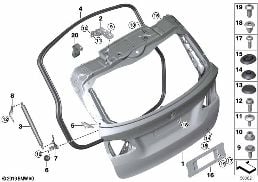 TRUNK LID diagram for BMW 2 Series F45 Active Tourer LCI 225i