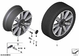 MINI LA WHEEL MULTIRAY SPOKE 591 - 18