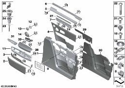 Revetement de porte, avant diagram for BMW Rolls-Royce Phantom RR11 Phantom
