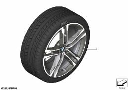 WINTER WHEEL W.TIRE M DOUB.SP.556M-18