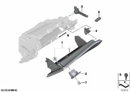 GLOVE BOX diagram for BMW 3 Series G21 Touring LCI 320d