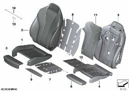 SEAT FRONT, UPHLSTRY/COVER, COMFORT SEAT