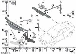 REINFORCEMENT, BODY diagram for BMW 6 Series F12 650iX