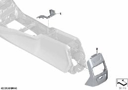 MOUNTING PARTS, CENTER CONSOLE diagram for BMW 1 Series F40 128ti