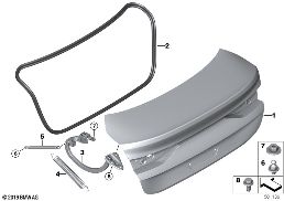 TRUNK LID diagram for BMW 2 Series F44 Gran Coupé 220iX