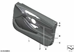INDI. DOOR TRIM, ALL-LEATHER, FRONT