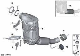 CATALYSER/DIESEL PARTICULATE FILTER