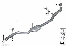 EXHAUST SYSTEM, FRONT