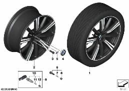 BMW л/с диск M звездообр.спицы 749M-22